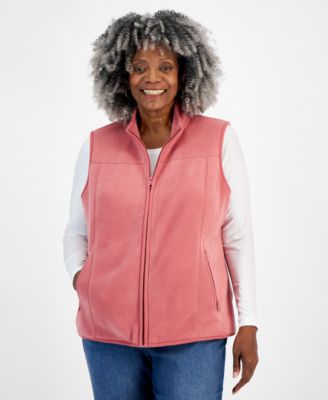 Style Co Plus Size Solid Polar Fleece Vest Created for Macy s Macy s