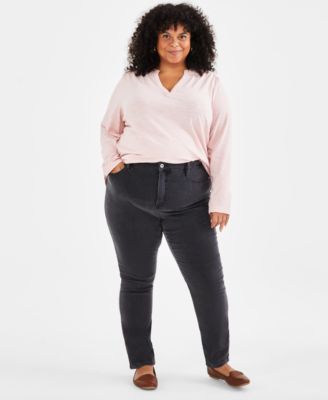 Style Co Plus Size High Rise Straight Leg Jeans Created for Macy s Macy s