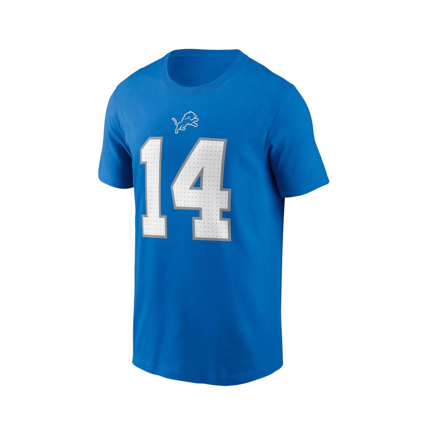 Мужская футболка Fanatics Nike Amon-Ra St. Brown Blue Detroit Lions Name & Number — фото 2