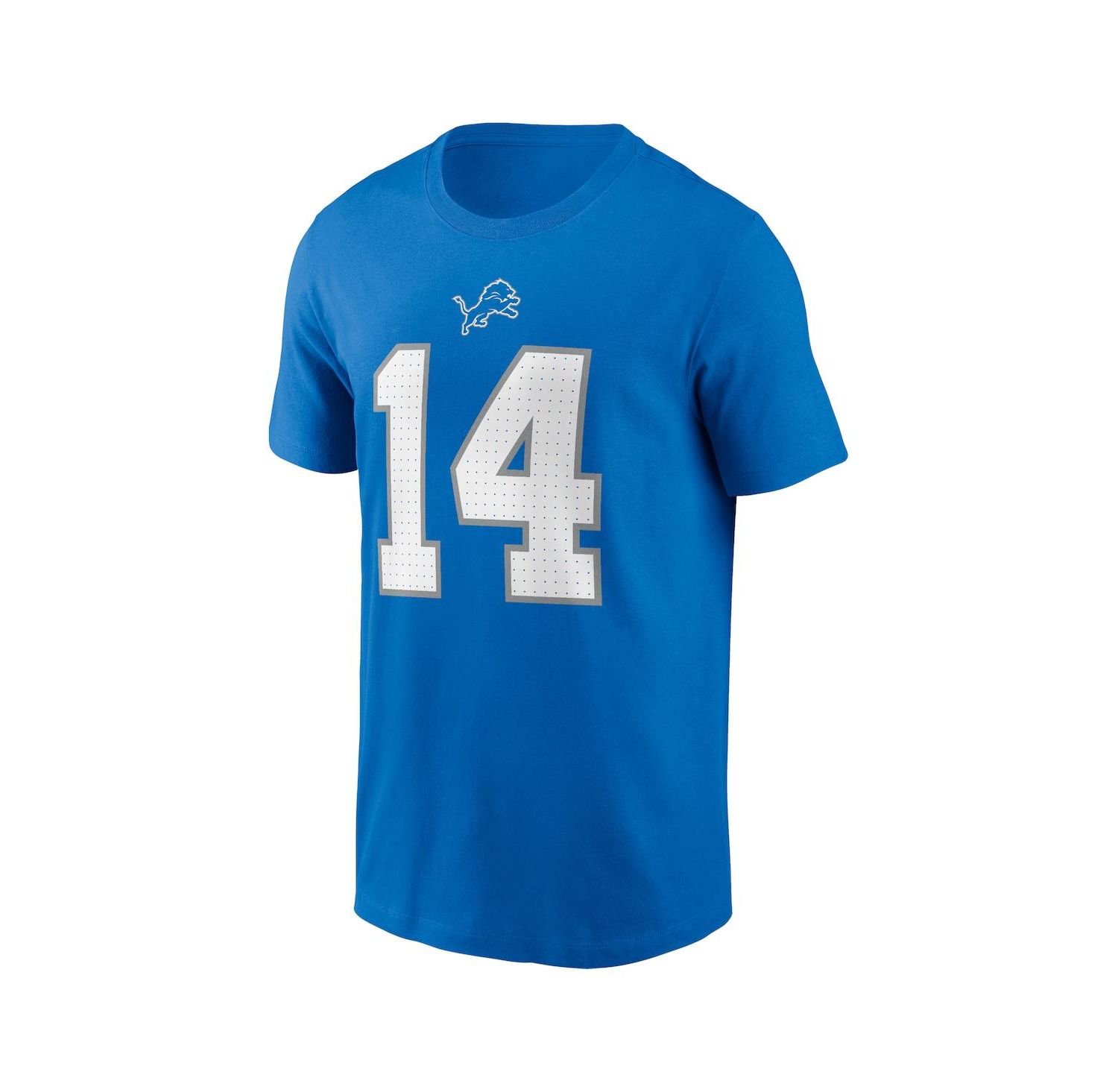 Nike Men's Amon-Ra St. Brown Blue Detroit Lions Name & Number T-Shirt