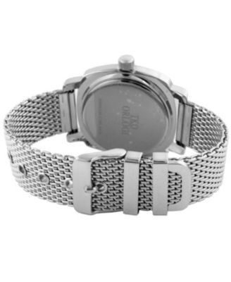 Women's Silver Milano Boyfriend Watch with Silver-Tone Mesh Bracelet