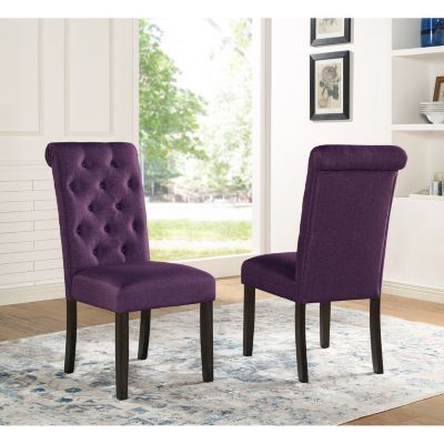Wood Tufted Asons Dining Chair, Set of 2