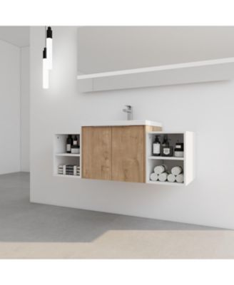 Luxurious Wall Mounted Bathroom Vanity with Ample Storage