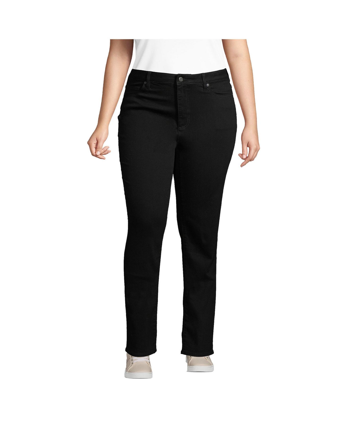 Women's Mid Rise Straight Leg Jeans
