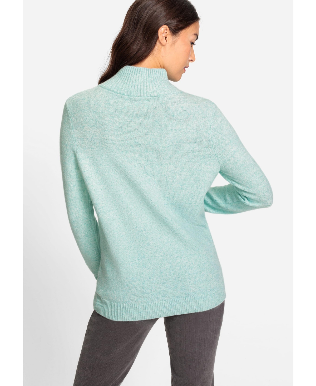 Olsen Women's Long Sleeve Quarter Zip Pullover