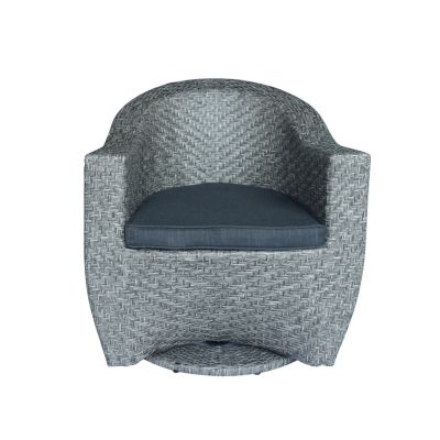 Streamdale Modern Wicker Swivel Chair Stylish, Comfortable, Water-Resistant