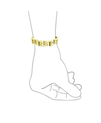 Stylish Geometric Infinity Key Link Bracelet Black IP Stainless Steel 12MM Width