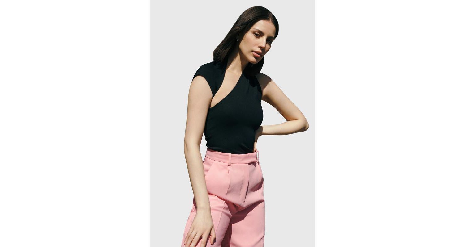 Women's Manhattan Sculpted One-Shoulder Sleeveless Top