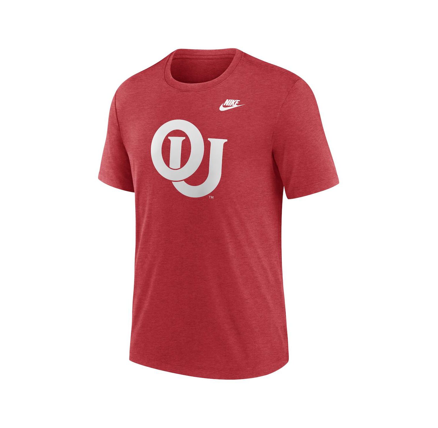 Men's Heather Crimson Oklahoma Sooners Blitz Evergreen Legacy Primary Tri-Blend T-Shirt