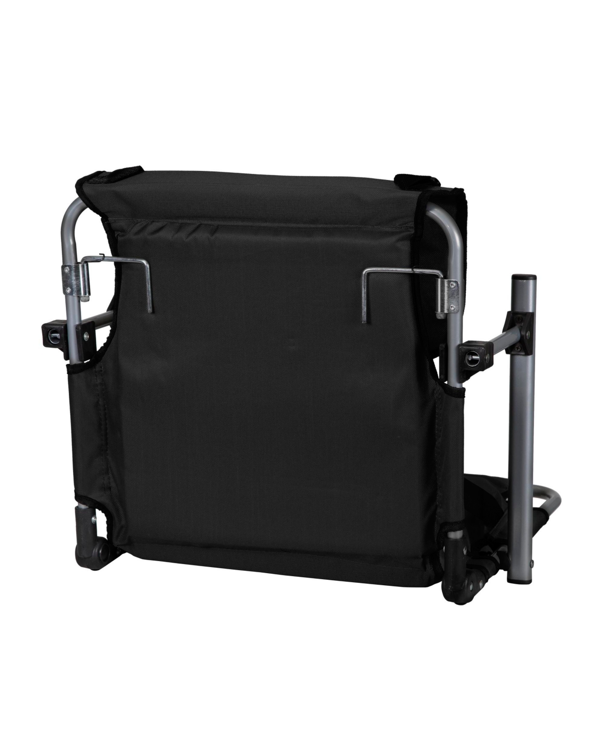 Stansport Tubular Frame Folding Stadium Seat with Arms -Tan - Black
