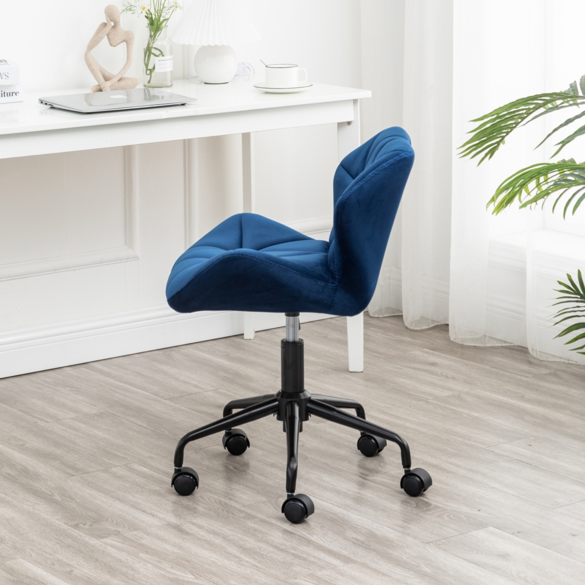 Simplie Fun Diamond Tufted Adjustable Swivel Office Chair