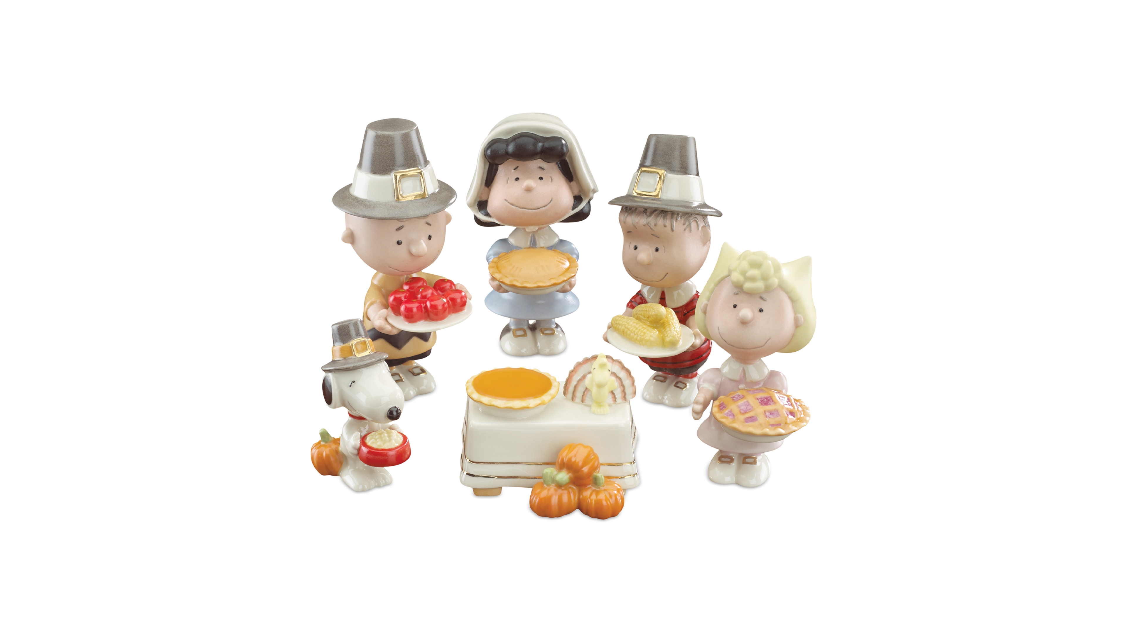 Lenox Peanuts 6-Piece Thanksgiving Figurine Set
