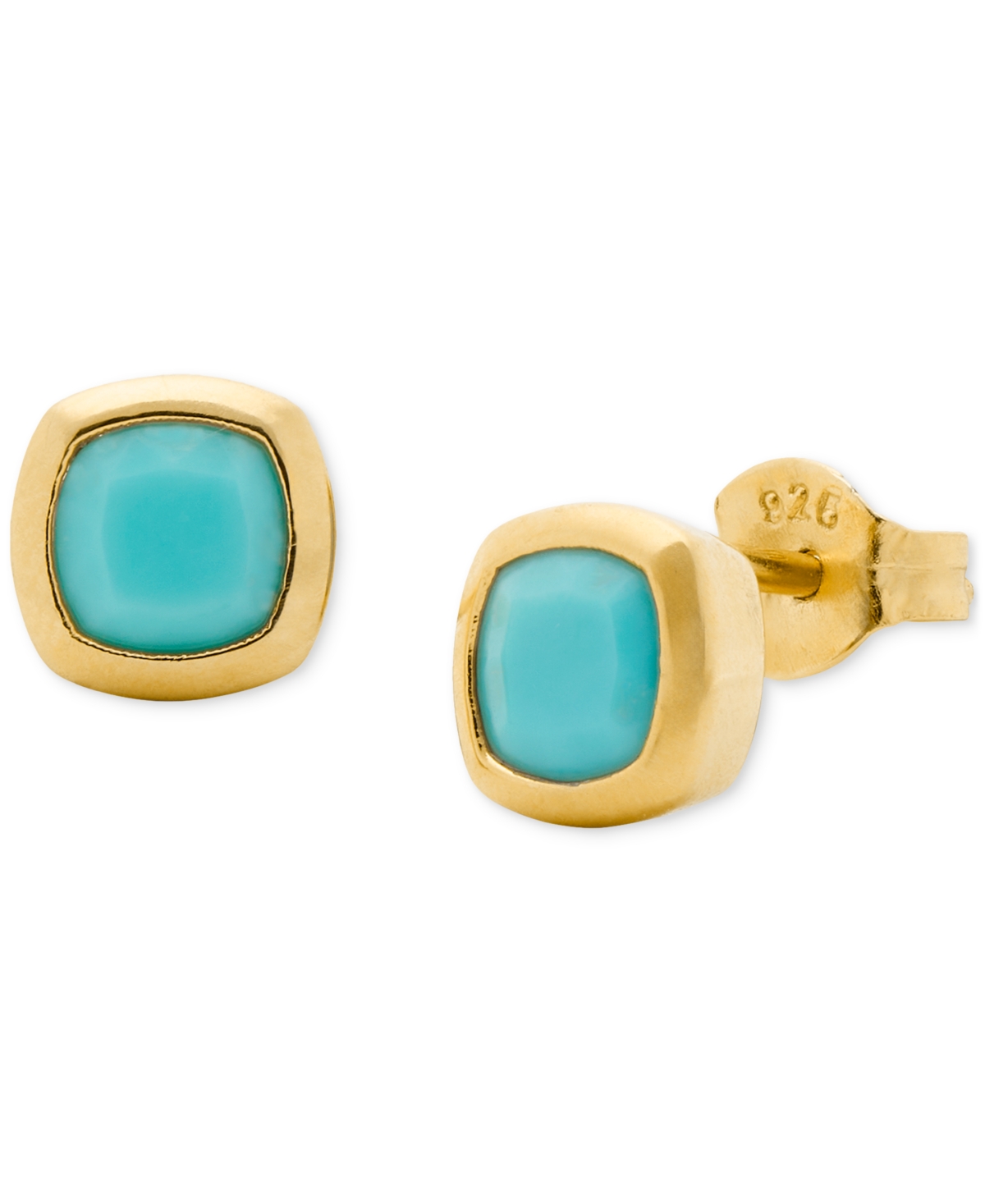 Kate Spade New York 23k Gold-Plated Sterling Silver Stud Earrings - Turquoise