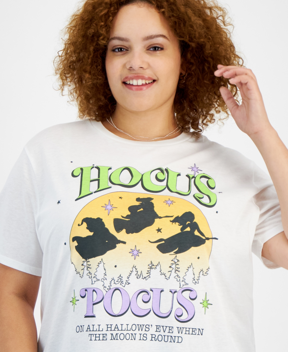 Disney Trendy Plus Size Hocus Pocus Short-Sleeve T-Shirt