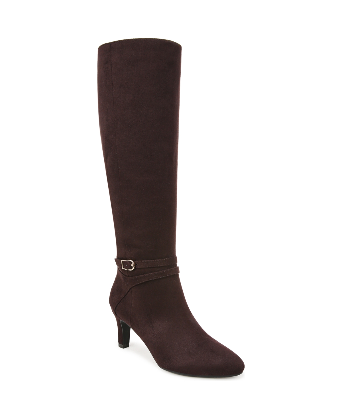 LIFESTRIDE GUILD WIDE CALF KNEE HIGH DRESS BOOTS 