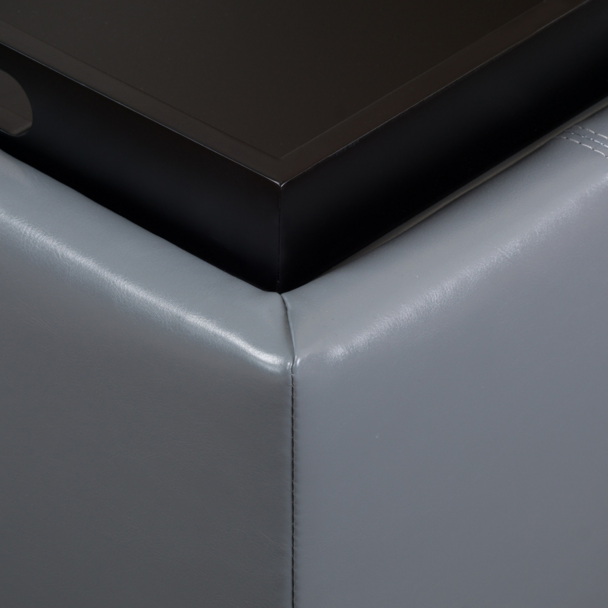 Streamdale Furniture Contemporary Ottoman with Storage, Tray Top, and Reversible Accent
