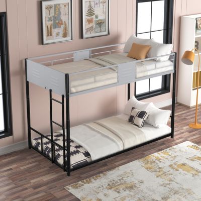 Twin Over Twin Bunk Bed with Trundle