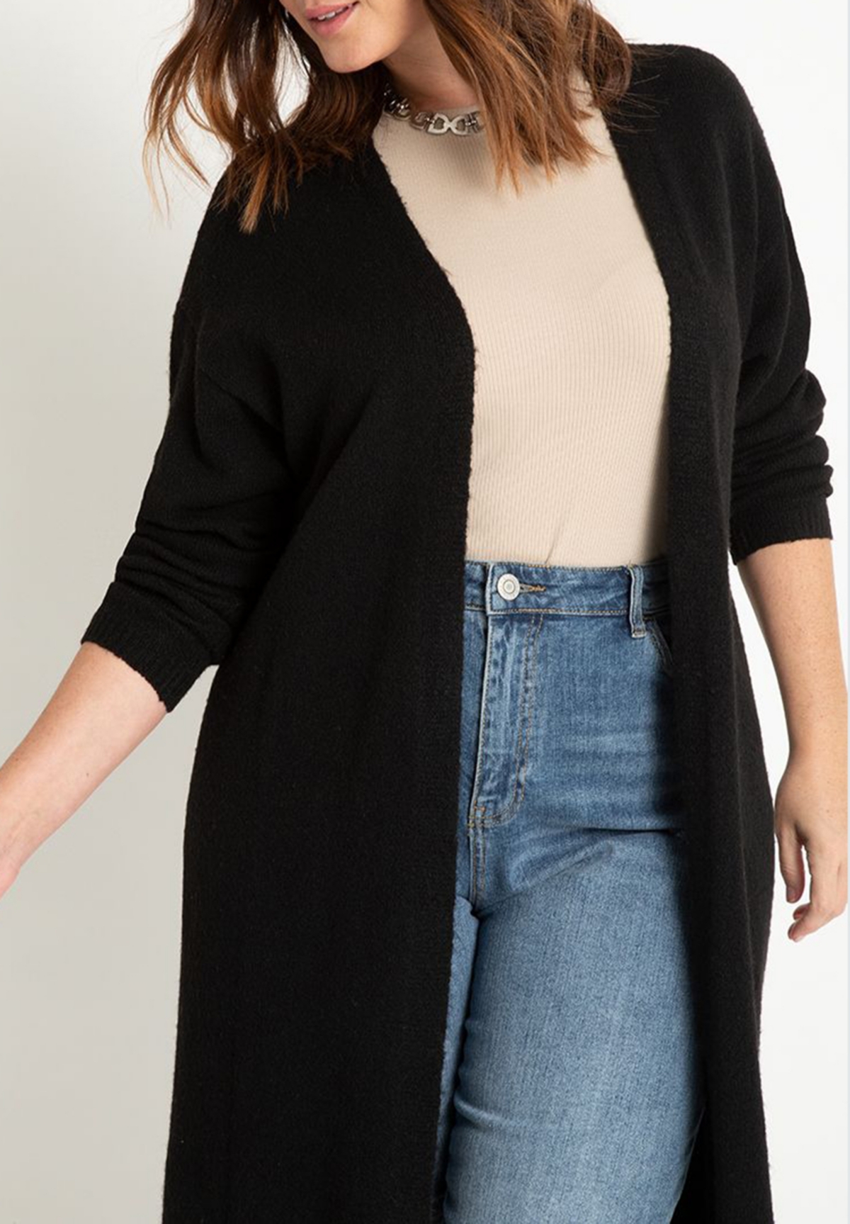 Eloquii Plus Size Long Cardigan Duster