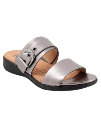 SoftWalk Women's Toki Sandals - Double Band Strap With Buckle & Cushioned Footbed