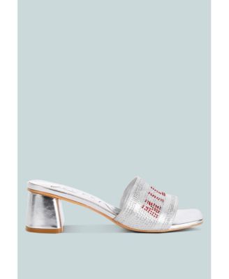 Punstar Diamante Embellished Milan Sandals