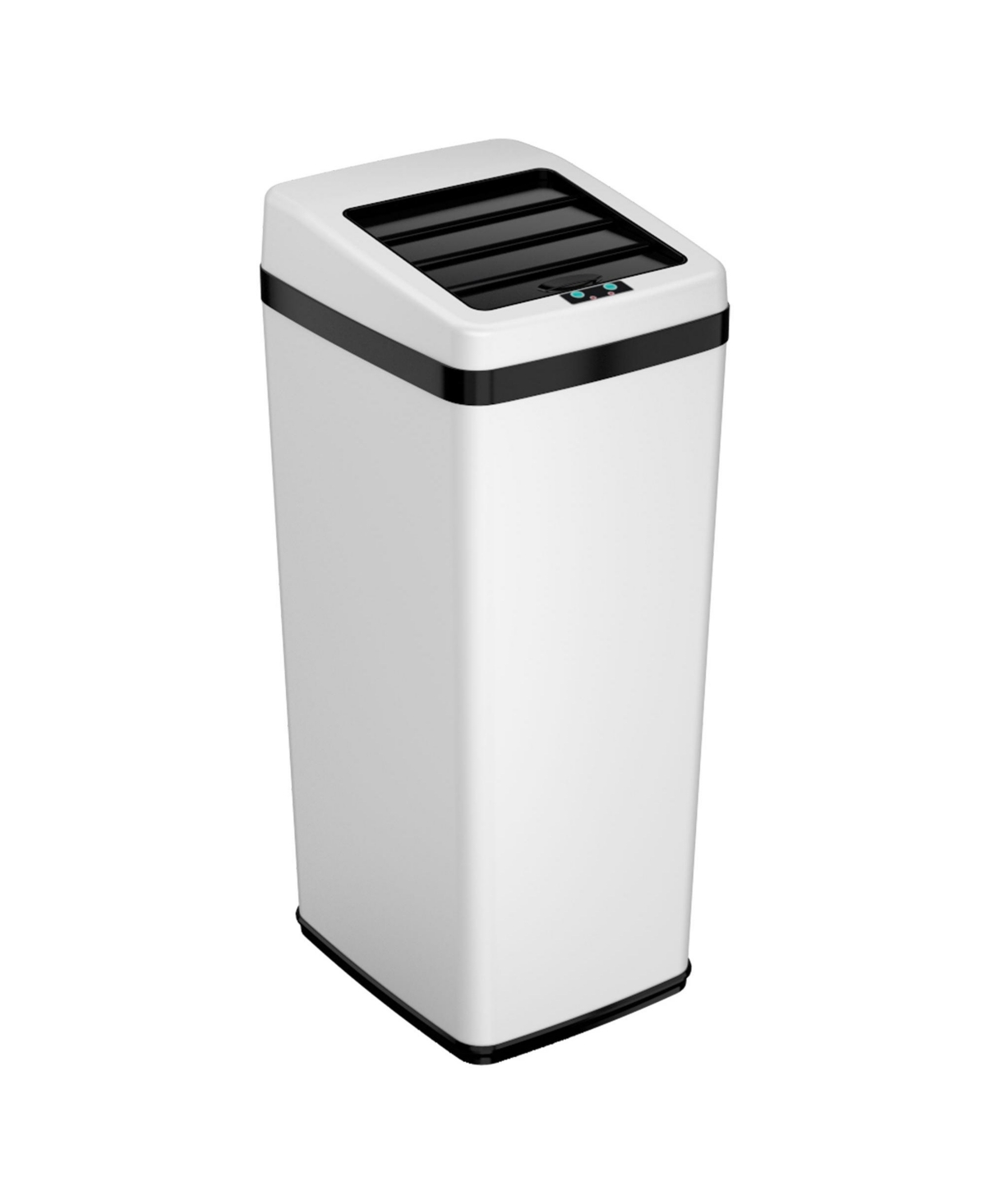 Stainless Steel Sliding Lid Sensor Trash Can with AbsorbX Odor Filter 14 Gallon - Stainless steel