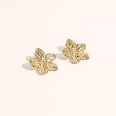 Stainless Steel Hana Flower Earrings
