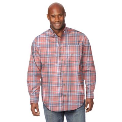 Big & Tall Long Sleeve Wrinkle Free Sport Shirt