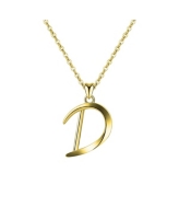 GiGiGirl Stylish 14K Gold Plated Initial Necklace. - Gold 712