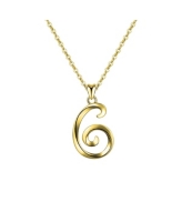 GiGiGirl Stylish 14K Gold Plated Initial Necklace. - Gold 714