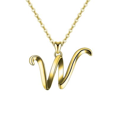GiGiGirl Stylish 14K Gold Plated Initial Necklace - Initial w 19$