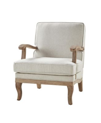 Rinaldo Wooden Upholstered Armchair with Wooden Legs