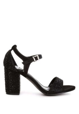 Rag and Co Womens Navoli Rhinestones Embellished Sandals