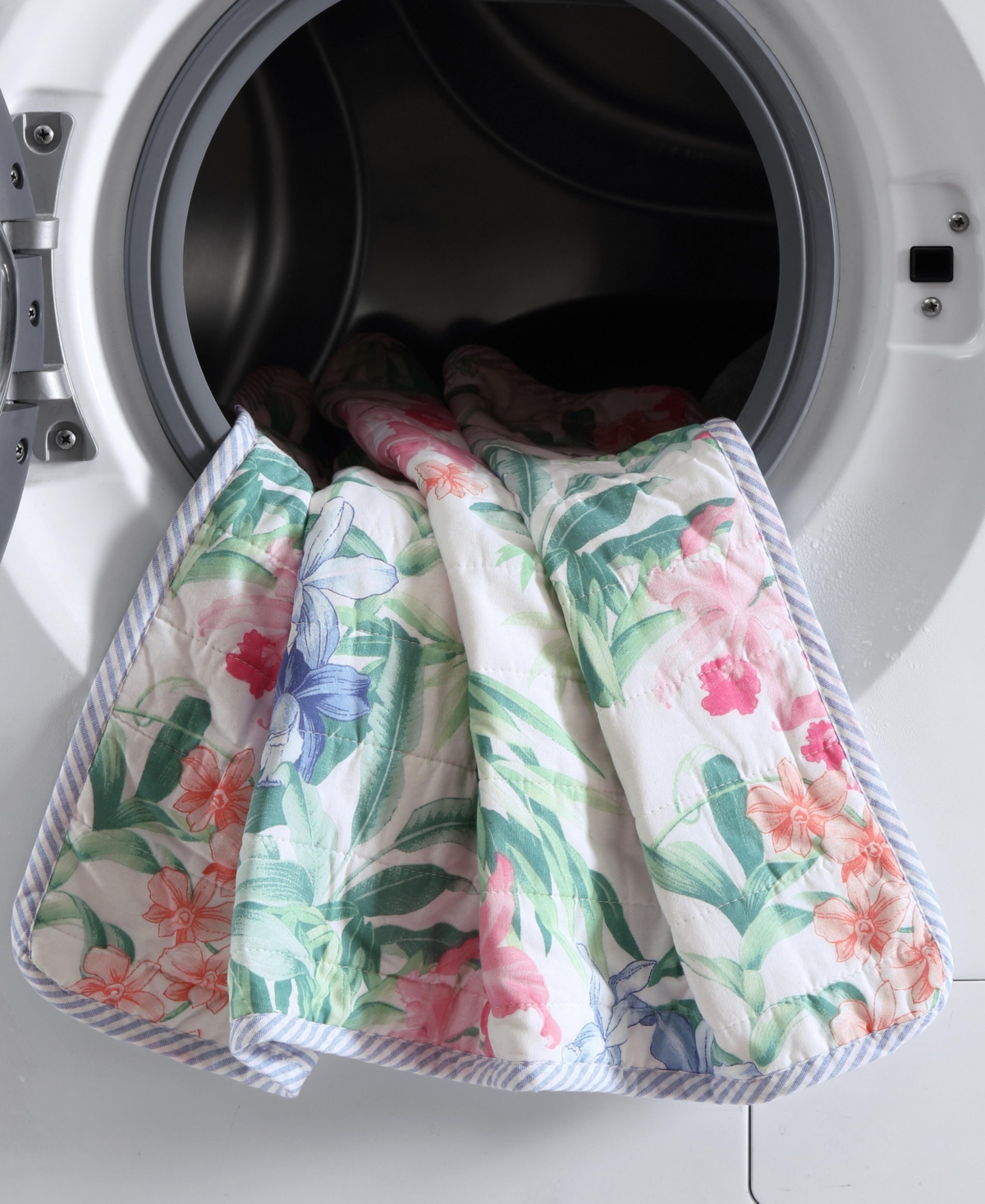 Tommy Bahama Home Closeout!  Island Orchid Reversible 2 Piece Quilt Set, Twin In Pink,blue