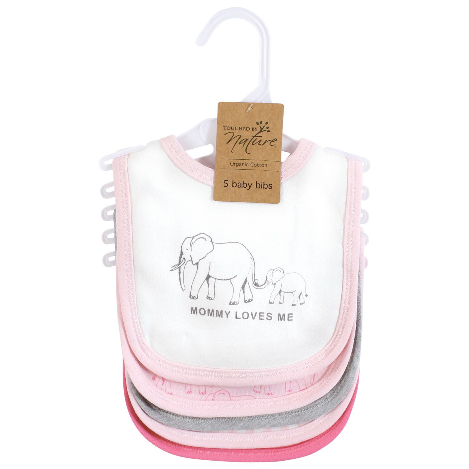 Girls Natural Cotton Bibs