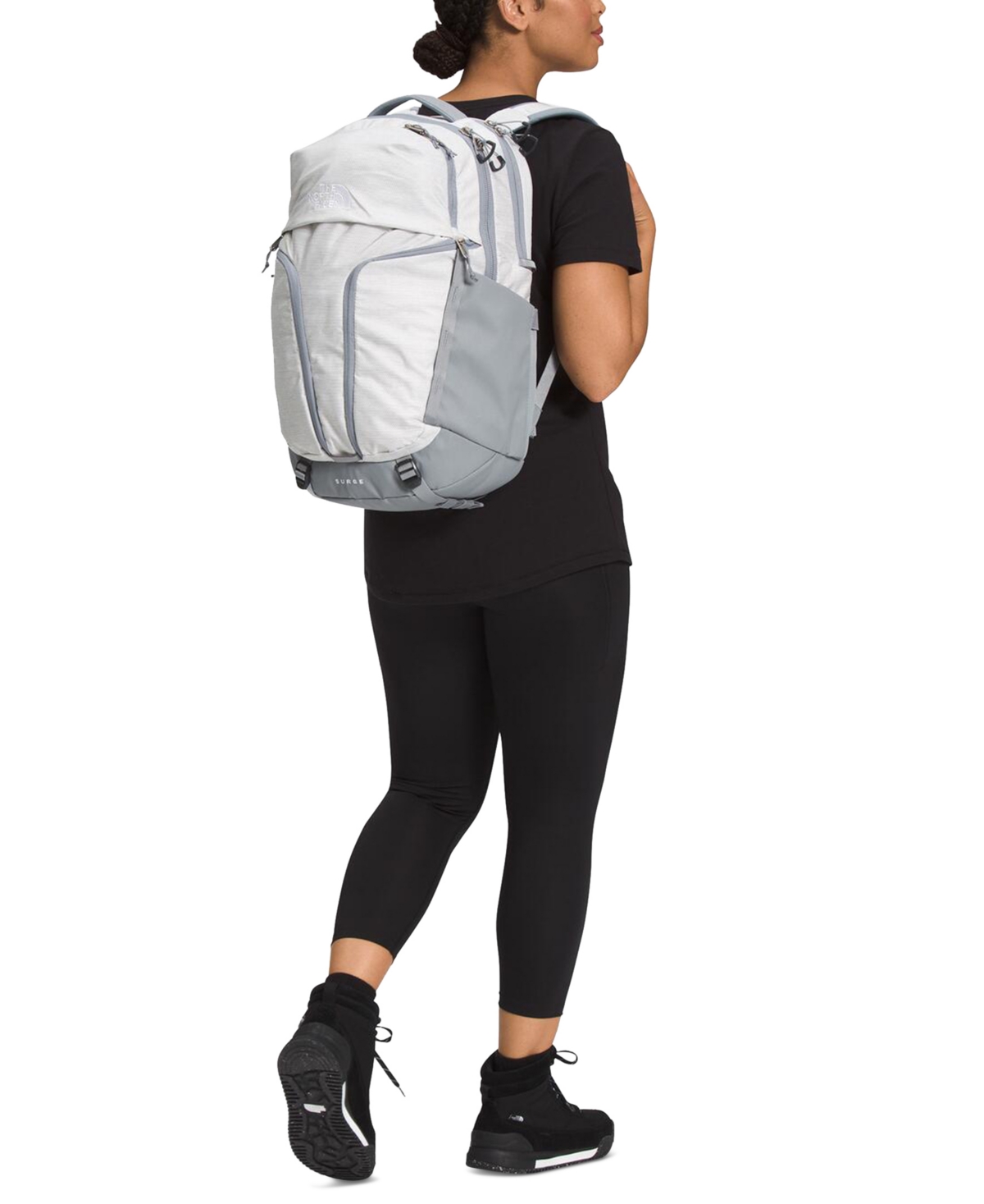 The North Face Women's Surge Flexvent Suspension Backpack In White