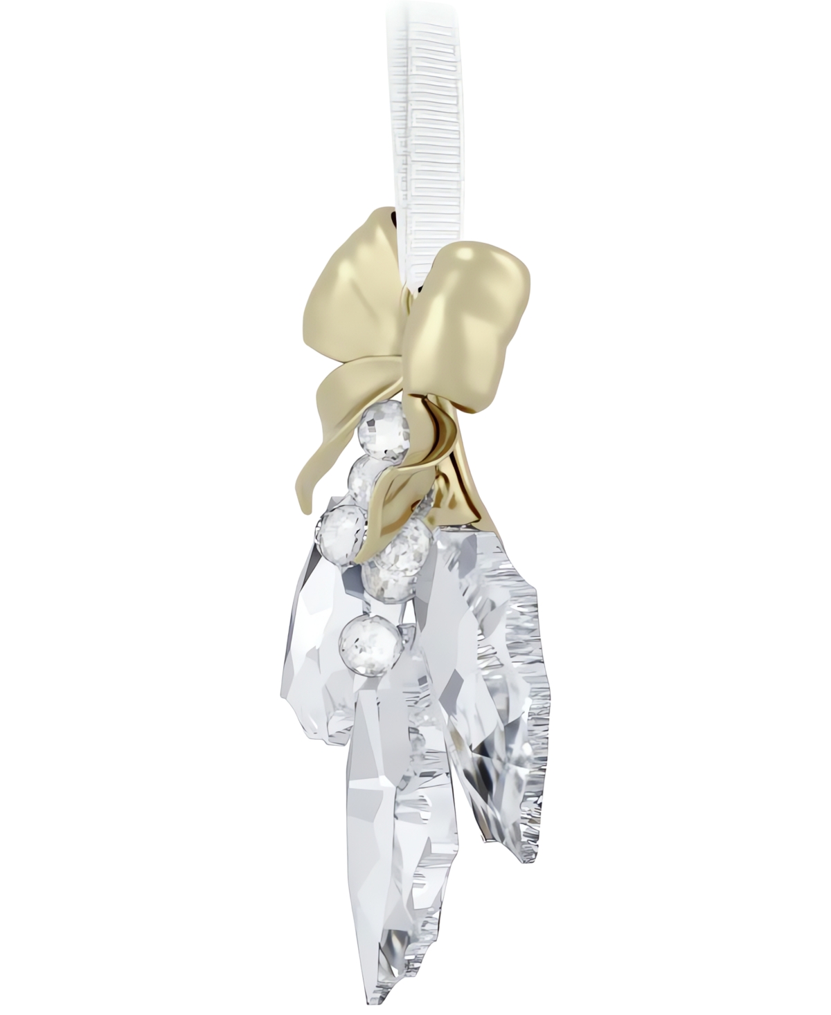 Swarovski Crystal Holly Bough Ornament In No Color