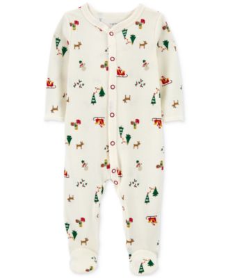 Carter's - Baby Christmas Snap-Up Thermal Sleep & Play Footed Pajamas