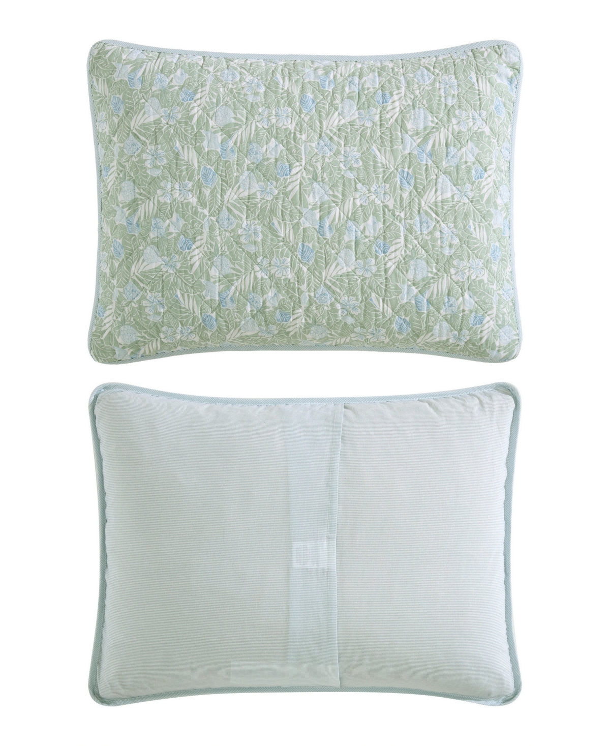 Tommy Bahama Home Closeout!  Pineapple Bloom Reversible 3 Piece Quilt Set, Full/queen In Spring Green