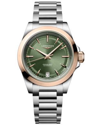 Longines - Women's Swiss Automatic Conquest Stainless Steel Bracelet Watch 34mm