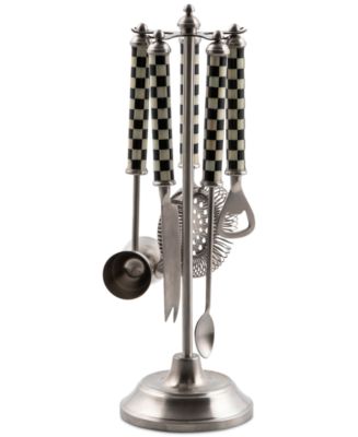 Mackenzie-Childs 3260 Courtly Check Bar Tool Set - Macy's