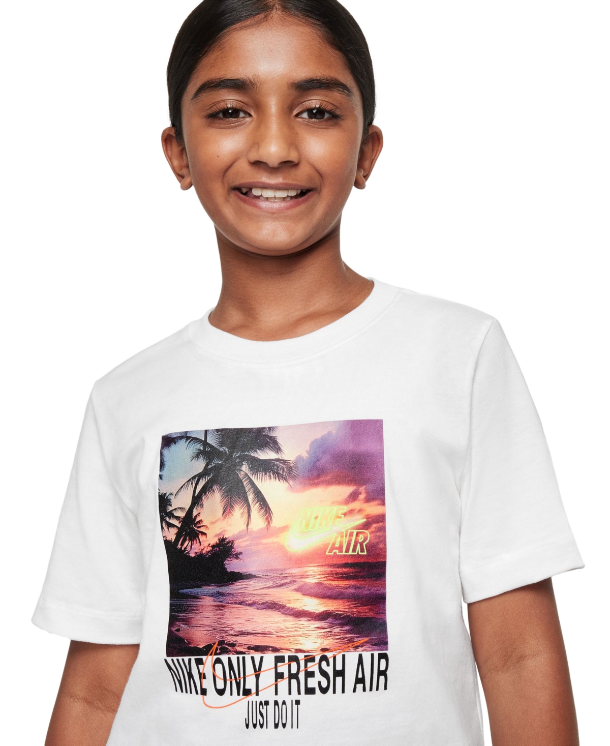 Nike Big Kids Sportswear Printed Crewneck T-Shirt -hypr