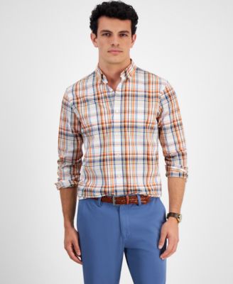 Club Room - Men's Sanchez Plaid Poplin Shirt
