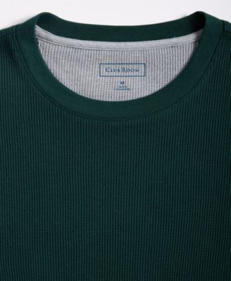 Men's Thermal Long-Sleeve Ribbed Crewneck Sweater