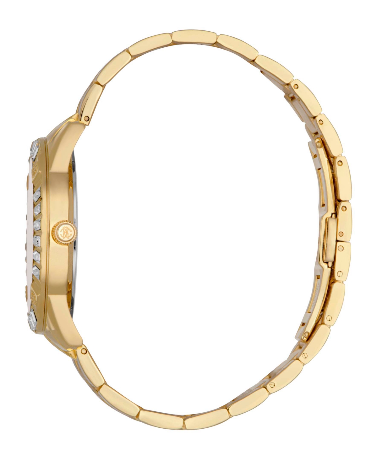 ROBERTO CAVALLI WOMEN'S QUARTZ GOLD-TONE STAINLESS STEEL WATCH 40MM 