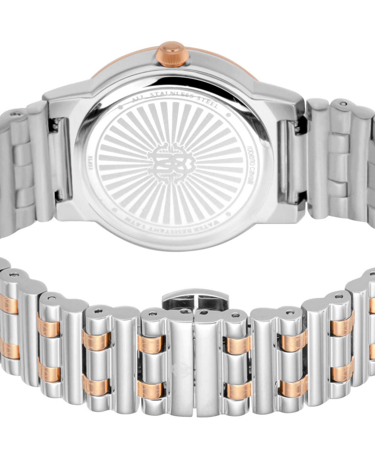 ROBERTO CAVALLI WOMEN'S QUARTZ TWO-TONE STAINLESS STEEL WATCH 32MM 