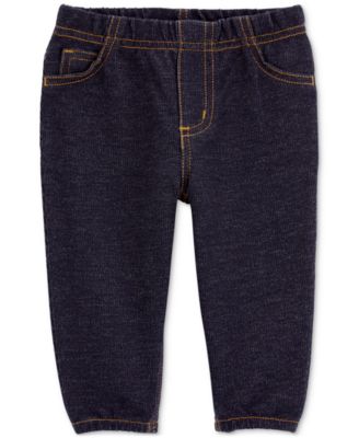 Baby Boys Zip-Up Jacket, Printed Bodysuit & Faux-Denim Pants, 3 Piece Set