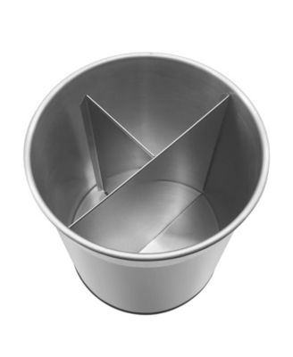 7&amp;quot; Jumbo Stainless Steel Rotating Utensil Holder with Removable Divider