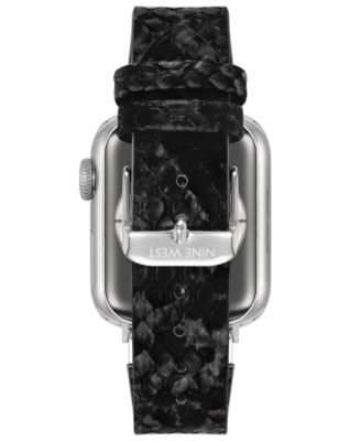 Women's Brown Snakeskin Pattern Leather Band Designed for 38/40/41mm Apple Watch