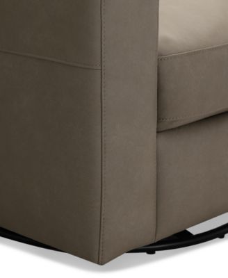 CLOSEOUT! Kovner Leather Glider & Swivel Arm Chair, Created for Macy's