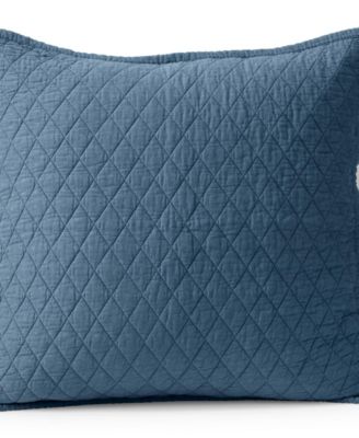 Solid Diamond Double Voile Pillow Sham